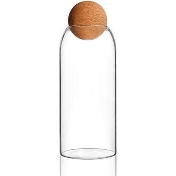 Transparent Storage Jar with Cork Lid