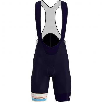 Salopette Santini Paris Roubaix 2024 XS Nero Beige Blu