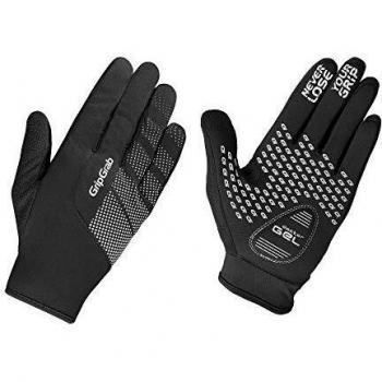 GripGrab – Winddichte und gepolsterte Handschuhe für Radfahren, Unisex, rutschfest, Frühjahr bis Winter, Schwarz XXL