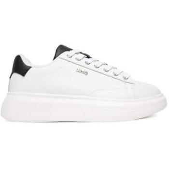 Liu Jo Zapatillas de Piel Blanca con Cordones