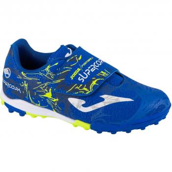 Botas de Fútbol Sin Cordones Niño Joma Super Copa Turf Azul