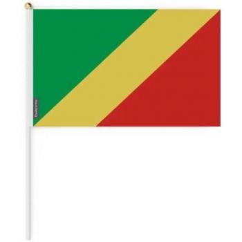Leichter Vorhang Republik Kongo – 14 x 21 cm – Polyester – Beidseitig nutzbar