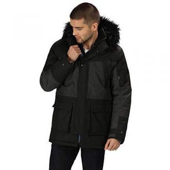 Parka avec fausse fourrure Regatta Aalto homme noir M
