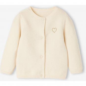 Cardigan Coeur Doré pour Bébé Ivoire VERTBAUDET