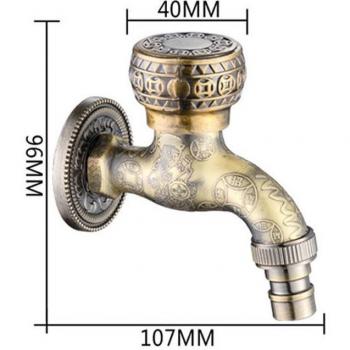Copper Plated Triangle Water Control Valve G1/2