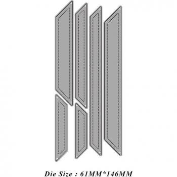 Pack de 6 troqueles de metal para decoración de tarjetas
