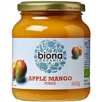 Biona Organic Apple and Mango Fruit Purée Tube, 125ml