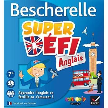 Bescherelle Super Défi Anglais : Contient : 100 cartes, 1 tourillon en bois, 1 règle de jeu