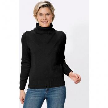Damen Strickpullover mit hohem Kragen