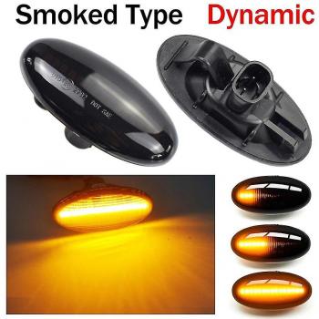 Clignotants LED Dynamiques Fumés 2PCS pour Mazda 2 3 5 6 BT-50 MPV (2004-2006)