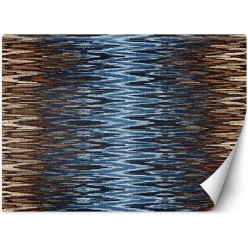 Motif Bleu Ondulé 100x70
