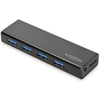 Ednet 85155 4 porte hub usb 3.0 nero