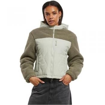 Urban Classics Women's Between-seasons Sherpa Crinkle Nylon Jacket