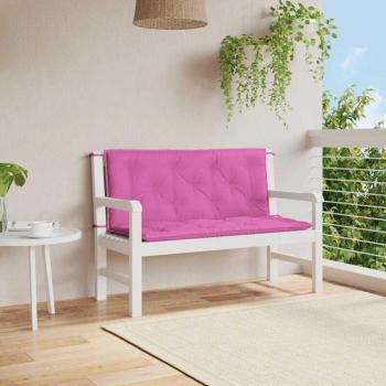 Cojines decorativos para jardín 2 uds rosa 120x50x7 cm