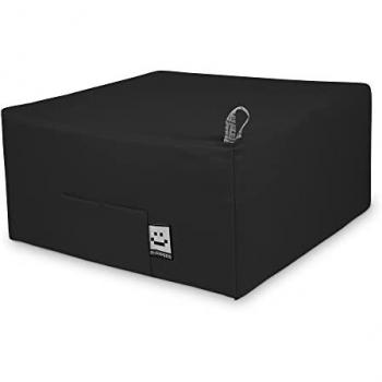 Puff Cama Individual Negra Happers Polipiel