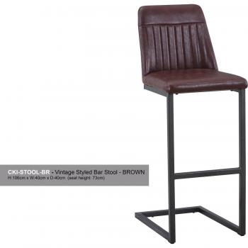 Brown Vintage Bar Stool