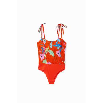 Scarlet Tropical Strap Bodysuit – Size L