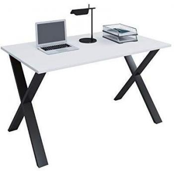 VCM Schreibtisch Lona, rechteckig, Tiefe 50 cm, X-Fuß schwarz