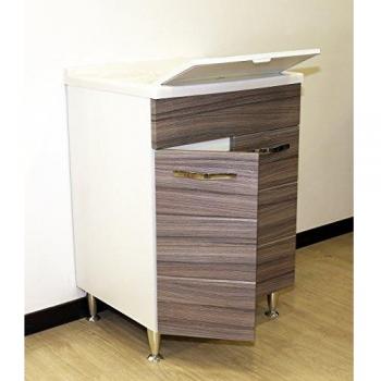 Lavabo di Antonella modello 60x50 con sifone in palissandro