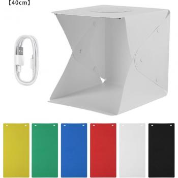 Mini Photography Lightbox 20cm 30cm 40cm Portable LED Softbox Studio Kit for DSLR