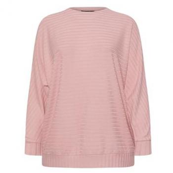 Size 16 Evans Long Sleeve Pink Ribbed Jumper