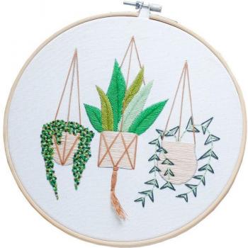 Handcrafted Plant Collection Embroidery Materials