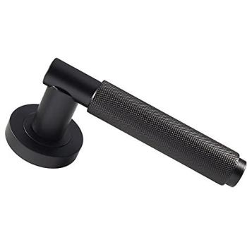Concealed Fixed Round Rose Knurled Grip Bar Handles – Twin Pack