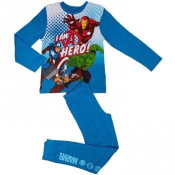 Pigiama per bambini Avengers con stampa e pantaloni blu MARVEL