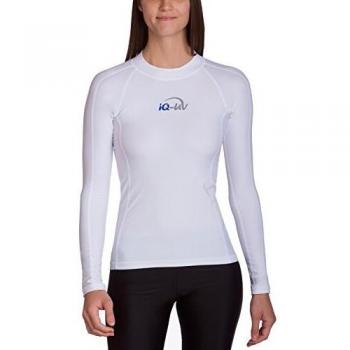IQ-UV Langarm Damen Shirt Slim Fit Weiß XXL