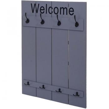 Portabiancheria a Parete 8 Ganci, 91x60 cm – Décoshop26