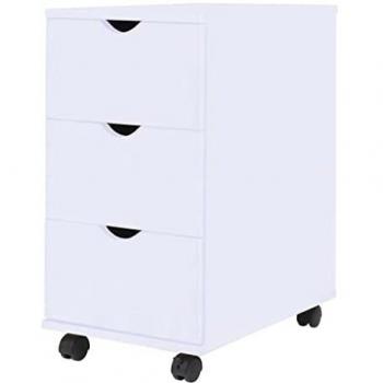 VidaXL White Drawer Unit 45x33x60 cm