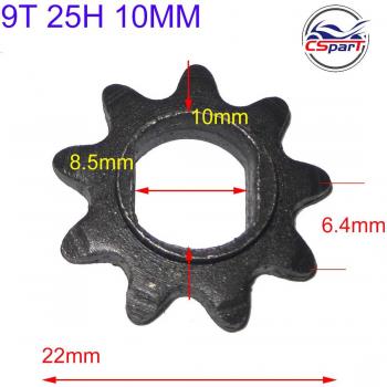 Potenciador de Patinetes 9-15 Diente con Sistema 25H Oval y 10MM