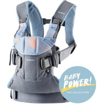 BabyBjörn One Tragekissen Duifblauw-Confetti, Baumwoll‑Polyester Blend