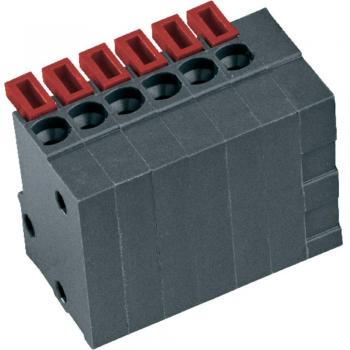 PTR Hartmann 54791060421E 6-Pin Spring-Loaded Terminal Block 0.75 mm² Basalt Grey