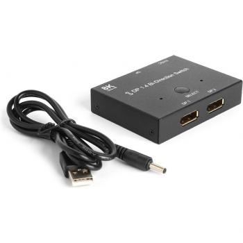 Ultra HD DisplayPort 1.4 Bi-Directional Switch 1x2 / 2x1 8K@30Hz 4K@120Hz for PS4 Xbox HDTV