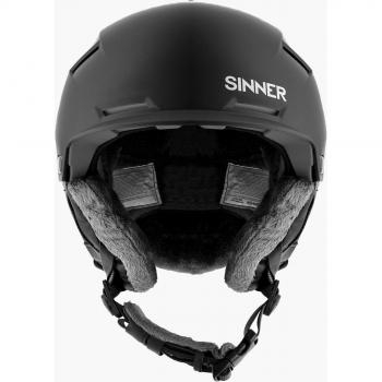 Sinner Beartooth Matte Black Ski Helmet Unisex L