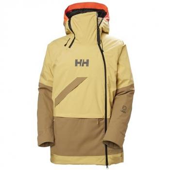 Helly Hansen Women's Waterproof Hooded Ski Jacket Powchaser Asym with Neon Details and PrimaLoft Insulation, XL