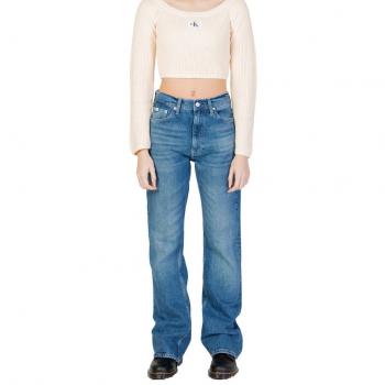 Calvin Klein Damenbootcut Jeans mit hoher Taille – Blau, 5‑Pocket Design
