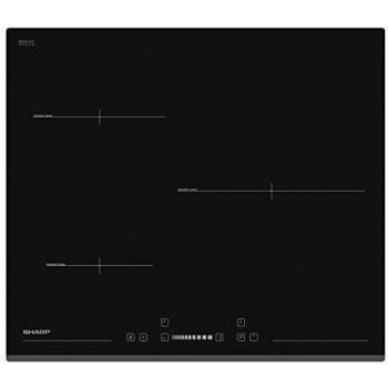 Sharp Induction Plate KH6I31BS00 – 3 Zones, 7200 W – Verre Noir