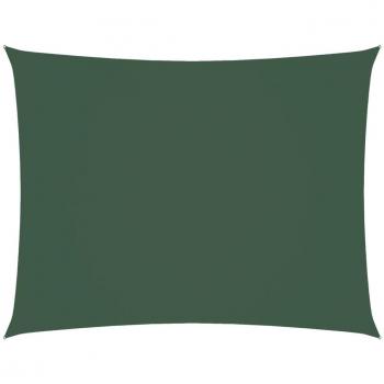 Día y Noche Toldo de vela rectangular tela Oxford verde oscuro 3.5x5 m