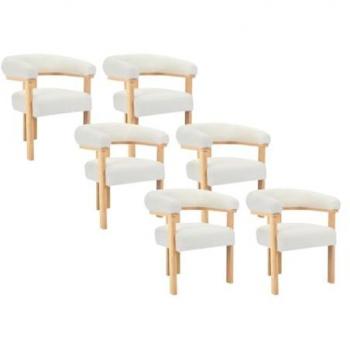 Set Sedi Pascal Morabito Hevea Bianco T. Bouclette 6x1