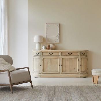 Aparador de Madera Pino Celeste Tikamoon 180 cm