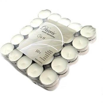 TEALIGHT BIANCO 3,7CM 50 PZ