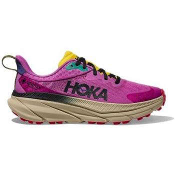 Hoka Women’s Challenger 7 GTX en Tonos Suave Beige y Rosado