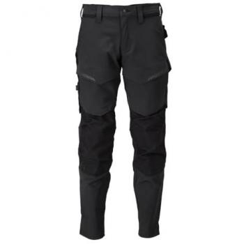Mascot Black Customized Trousers with Knee Pad Pockets, L30W28.5