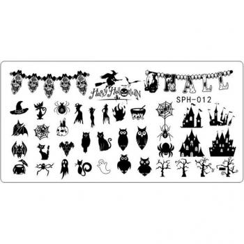 Nail Art Stamping Plates SPH (10-17) for Christmas & Halloween
