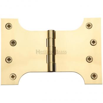 Parliament Door Hinges – Polished Brass, 2 pcs