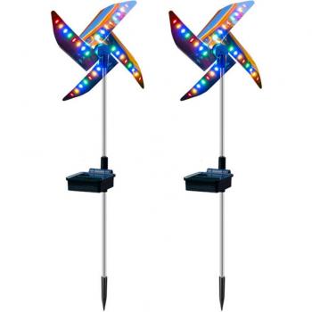 Outdoor Solar Windmill Landscape Light
