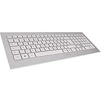 CHERRY DW 8000 QWERTY US keyboard Mouse included RF Wireless English Silver White