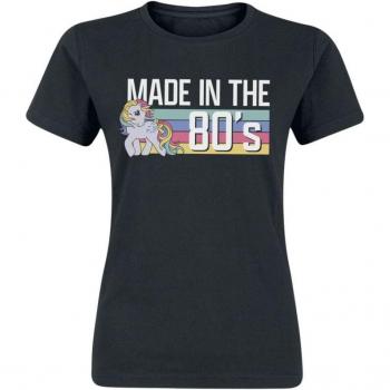 My Little Pony 80er Jahre Shirt – Damen – Schwarz – Lizenzierter Fanartikel – Größe XXL